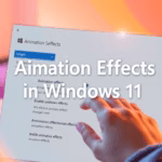 How to Turn On or Off Animation Effects in Windows 11