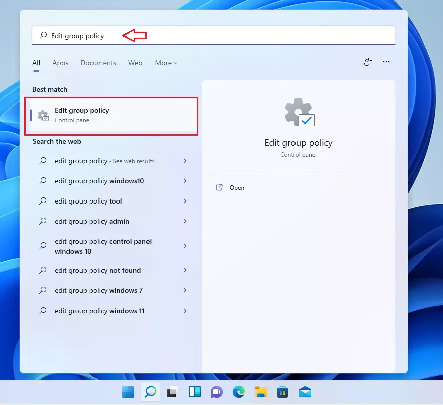 windows 11 edit group policy