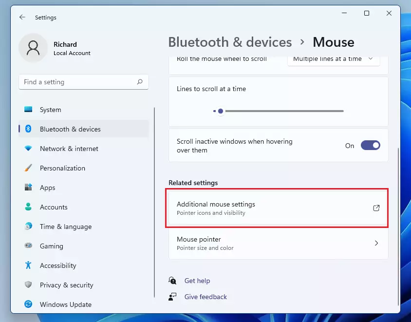 Mouse precision setting?