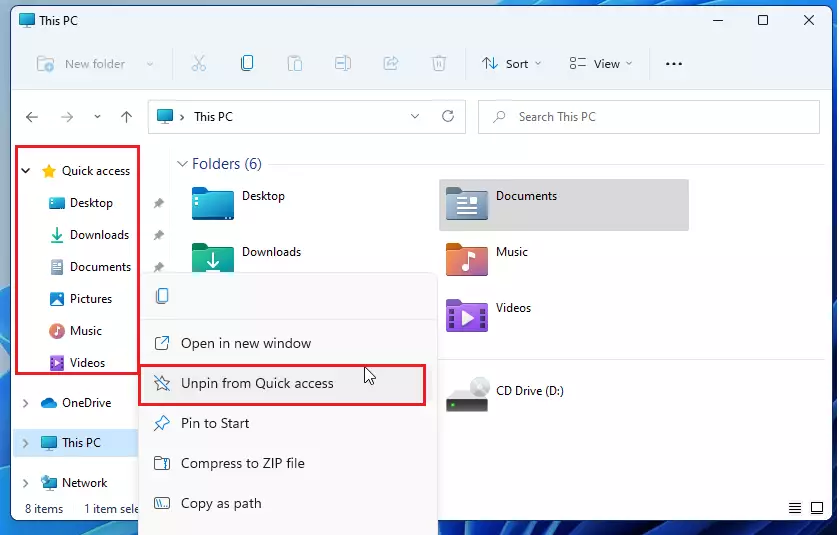 A Guide to Customizing Quick Access Options in Windows 11 - Geek Rewind