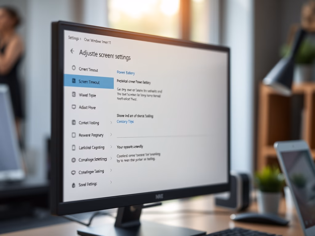 Adjust Windows 11 Screen Timeout Settings