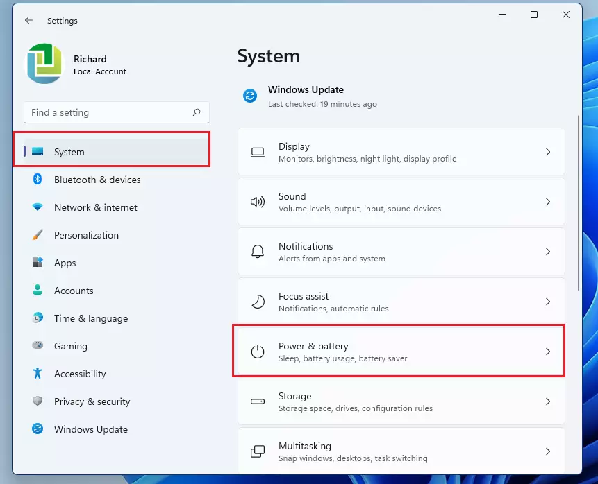 windows 11 power and battery