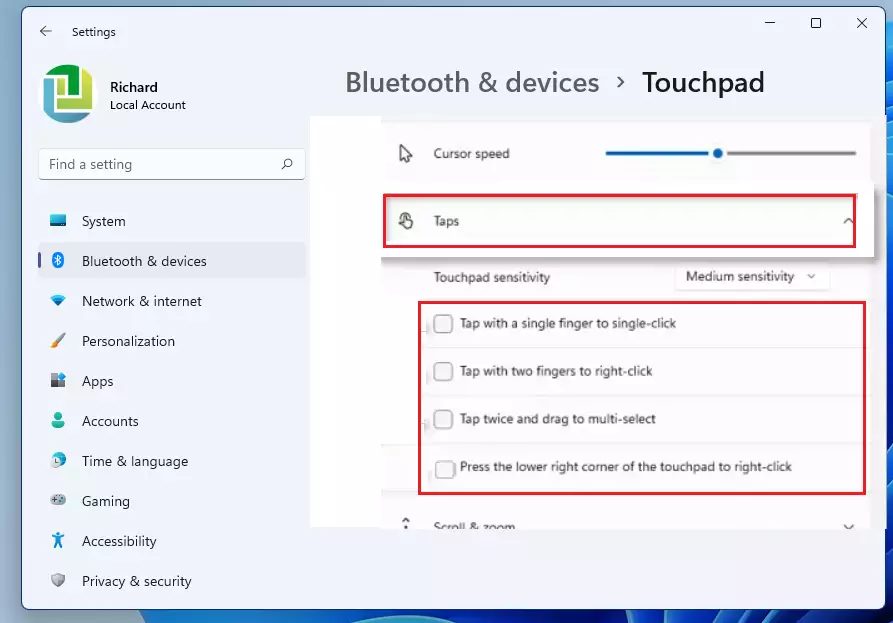 How To Disable Clicking With The Touchpad In Windows 11 - Geek Rewind