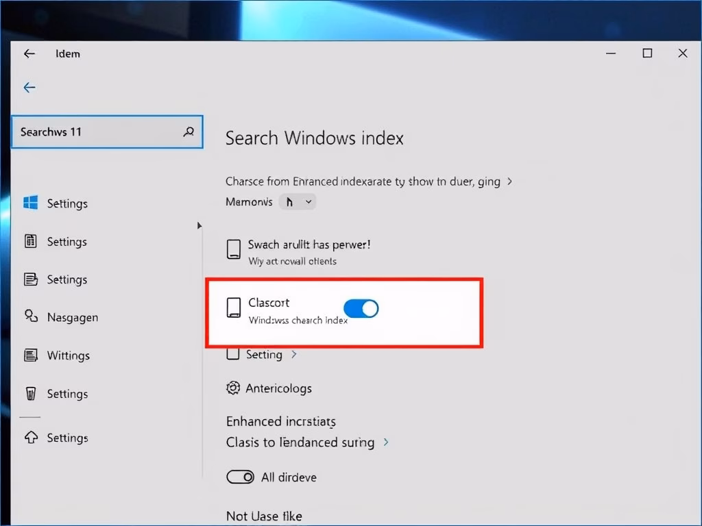 Enable Enhanced Search Indexing in Windows 11