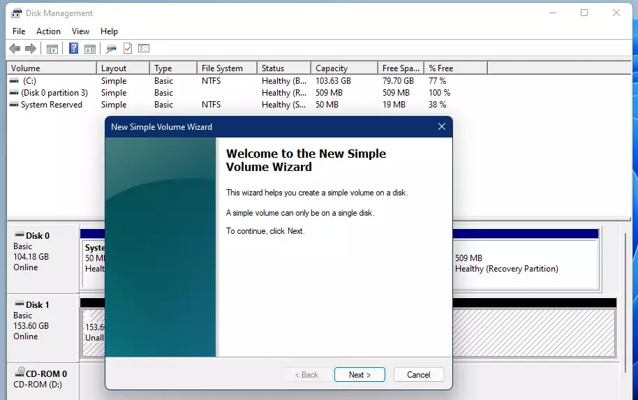 windows 11 new partition wizard