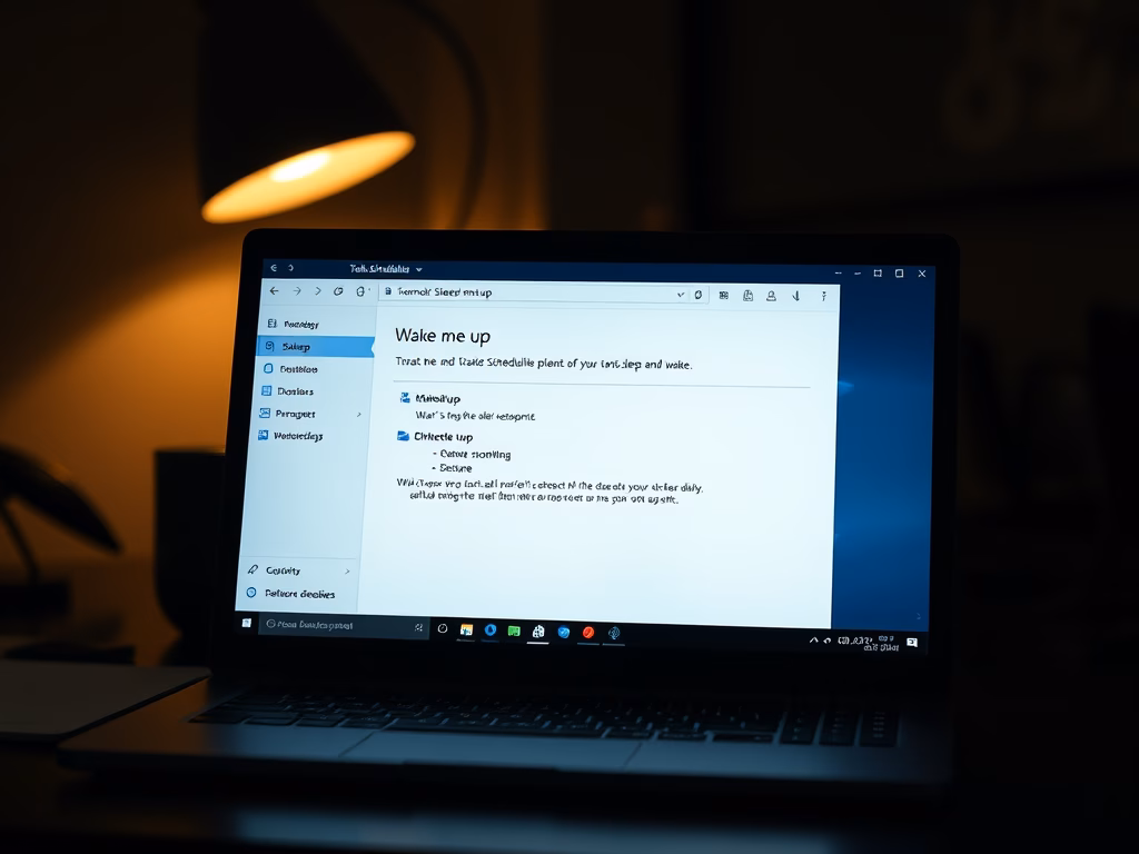 Schedule Automatic Wake Time in Windows 11