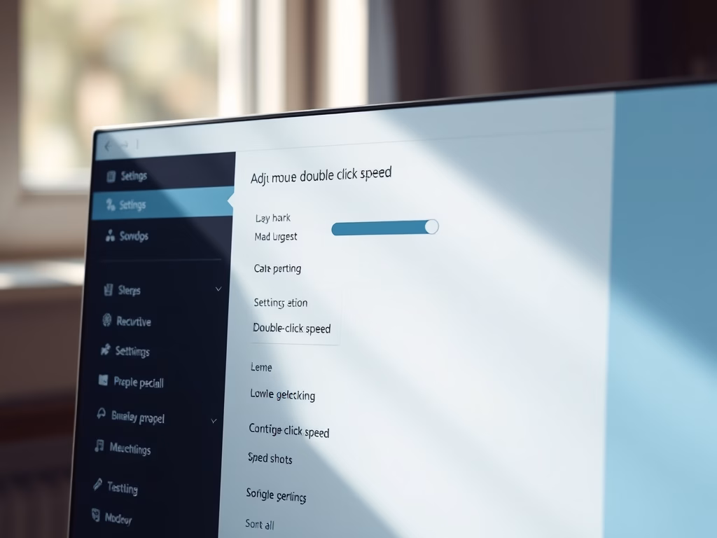 Adjusting Mouse Double-Click Speed in Windows 11