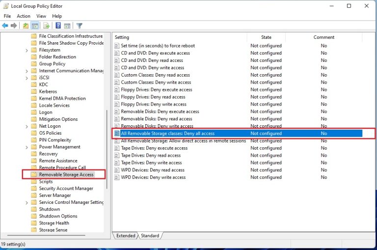 How to Enable or Disable Access to Removable Storage Devices in Windows ...