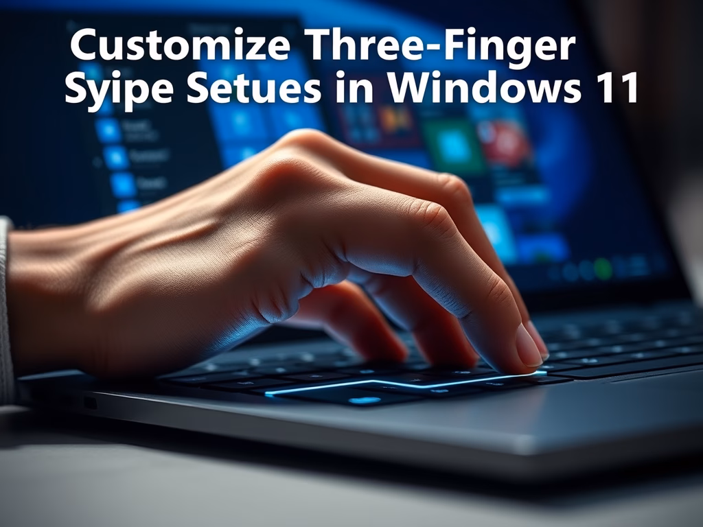 How to Change Windows 11 Three-Finger Gestures