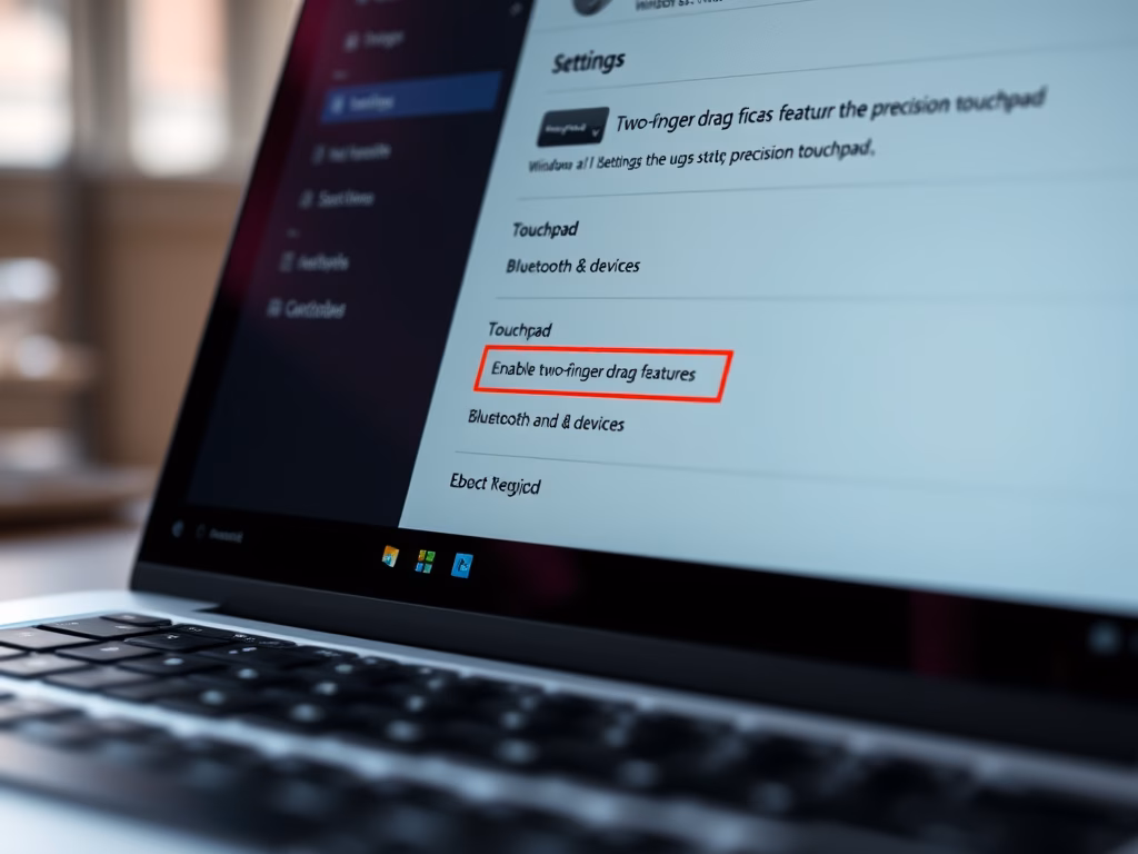 Enable/Disable Two-Finger Drag on Windows 11 Touchpad