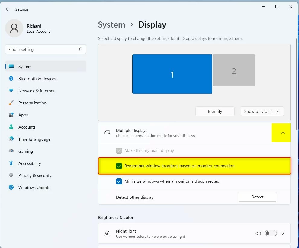 windows 11 remember window locations based on monitor
