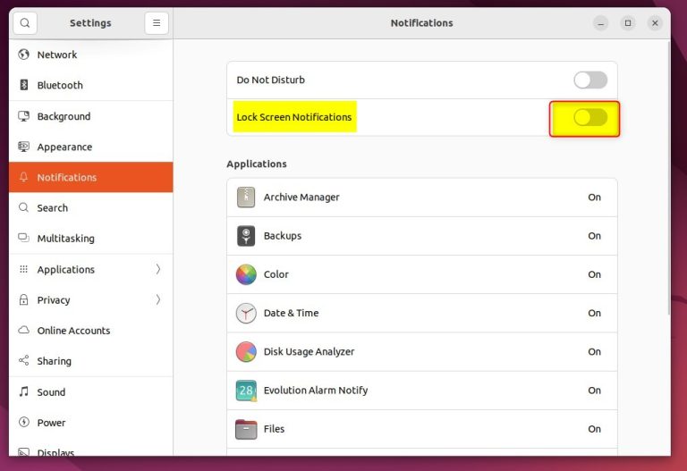 Manage Lock Screen Notifications in Ubuntu Linux - Geek Rewind