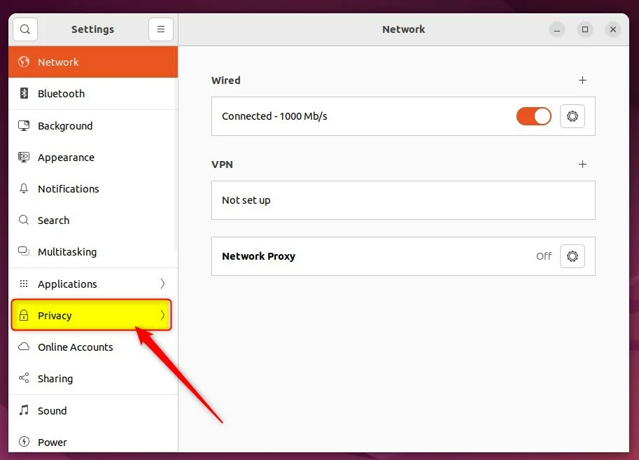 ubuntu privacy in settings app jpg