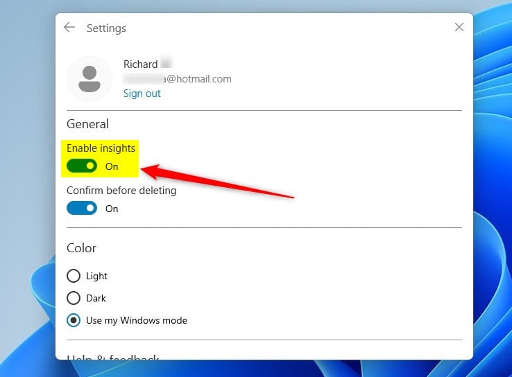 How to Enable or Disable Insights for Sticky Notes in Windows 11 Geek