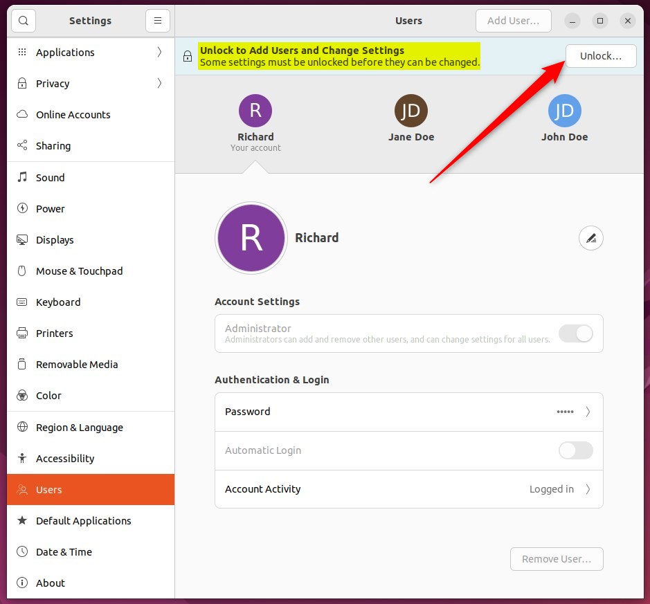 How To Change Account Type In Ubuntu Linux - Geek Rewind