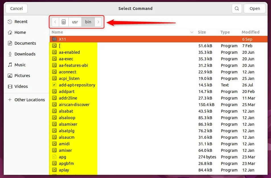 ubuntu startup application command list jpg