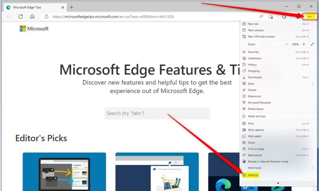 How to Enable Touch Mode in Microsoft Edge - Geek Rewind