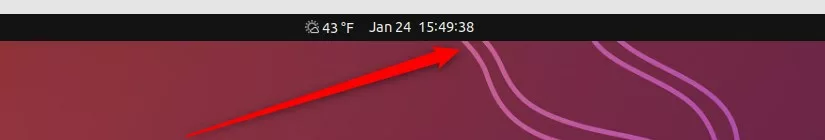 Ubuntu Linux clock show seconds on top menu bar