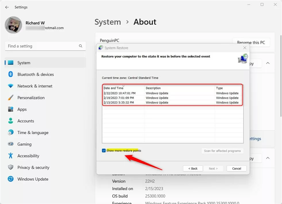 A Guide to Viewing All the System Restore Points in Windows 11 - Geek Rewind