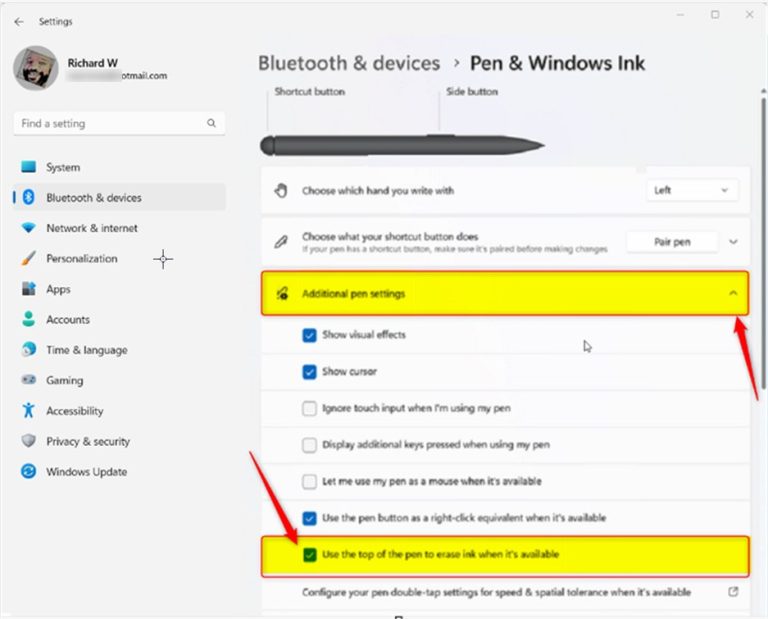 How to Use the Pen to Erase Ink in Windows 11 | Geek Rewind