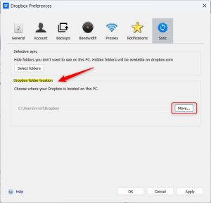 How to Change Dropbox Folder Location in Windows 11 - Geek Rewind