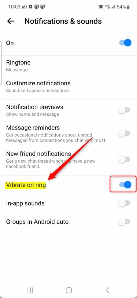 How To Enable Or Disable Vibration For Incoming Calls In Messenger Geek Rewind 7403