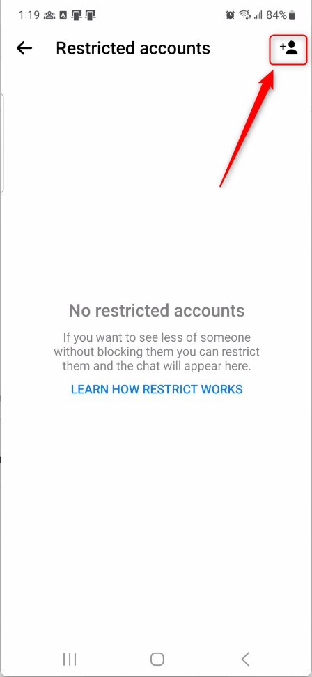Add or remove people from restricted accounts in Messenger