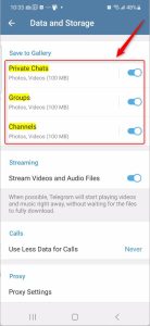 How to Toggle ‘Save to Gallery’ in Telegram - Geek Rewind