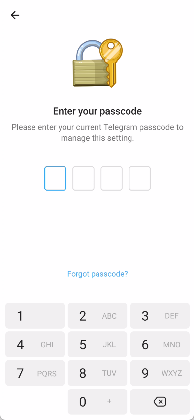 Turn unlock with fingerprint on or off passcode