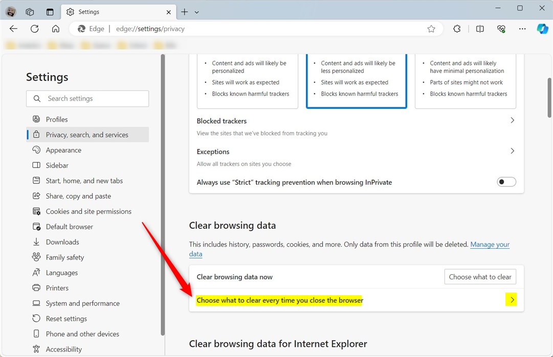 Auto-Clear Browsing Data in Microsoft Edge - Geek Rewind