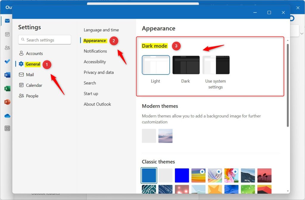 how-to-switch-to-dark-mode-in-outlook-on-windows-11-geek-rewind