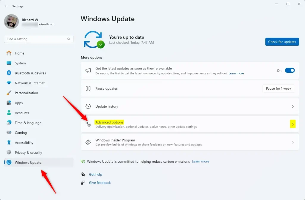 Enabling or Disabling Updates for other Microsoft Products Windows 11 ...