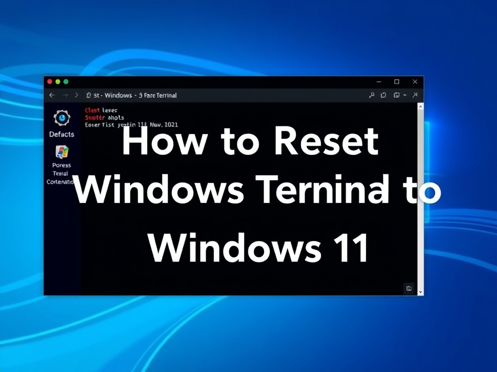 How to Reset Windows Terminal to Default Settings in Windows 11