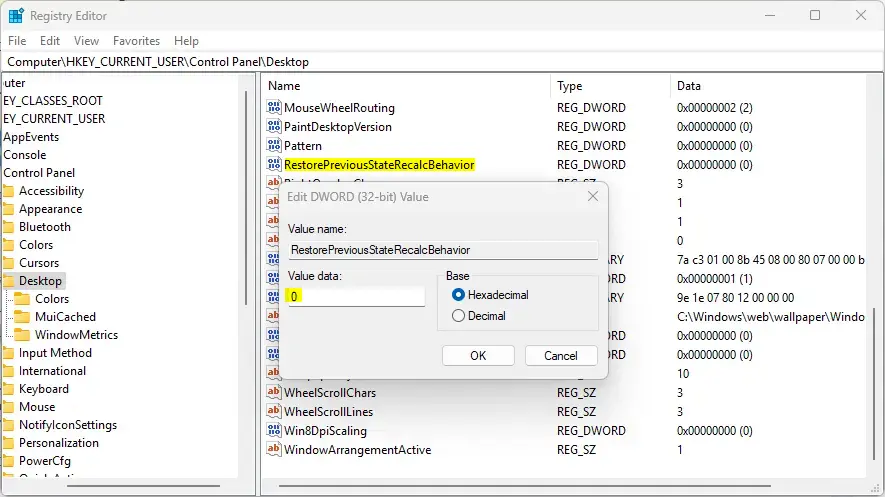 remember window locations based on monitor connection