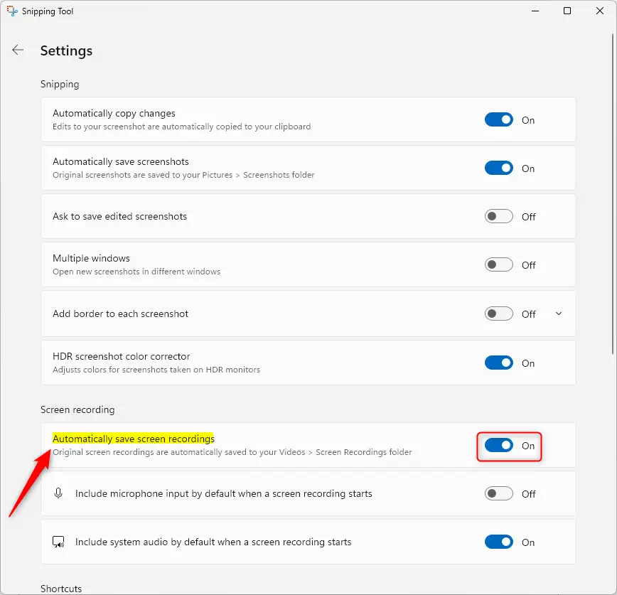 How To Manage Automatic Screen Recording In Snipping Tool Geek Rewind How To Manage Automatic Screen Recording In Snipping Tool Geek Rewind