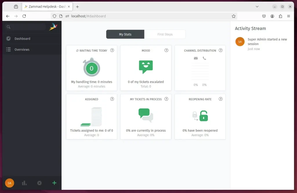 zammad login admin portal