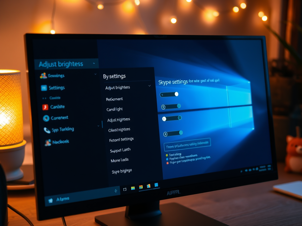 How to Enable Adjust Brightness in Skype on Windows 11