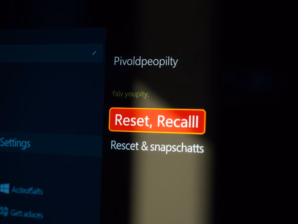 How to Reset Recall Feature in Windows 11