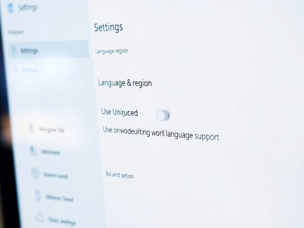 Enable Unicode UTF-8 Support in Windows 11