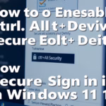 How to Enable or Disable Ctrl+Alt+Delete Secure Sign-in on Lock Screen in Windows 11