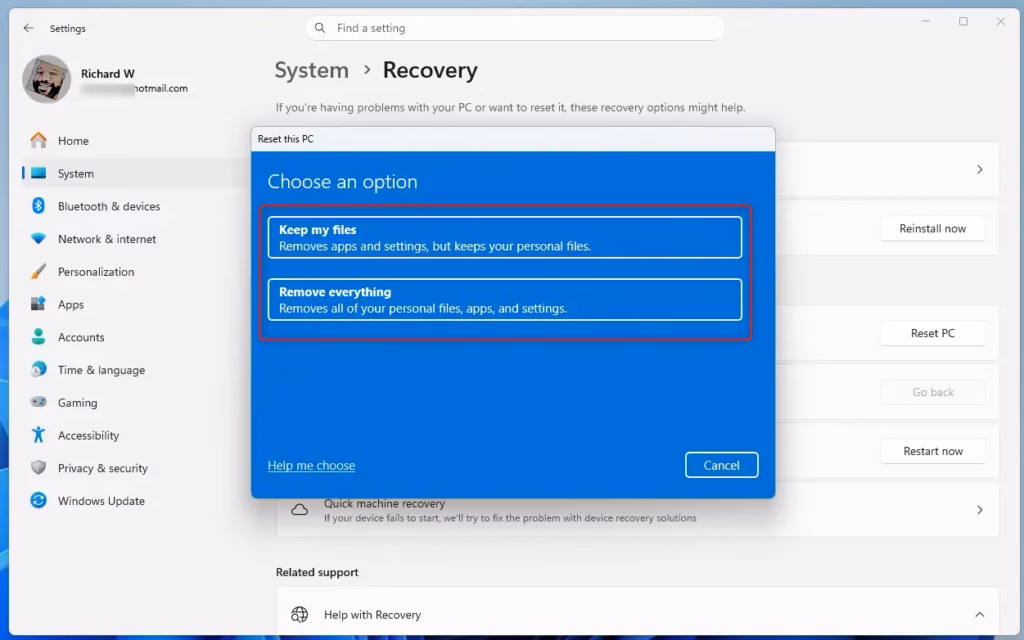 Reset_Windows11_Settings_Keep_my_files-1.png Reset this PC keep files or remove everything choice