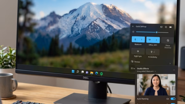 Accessing the Windows Studio Effects Settings in Windows 11