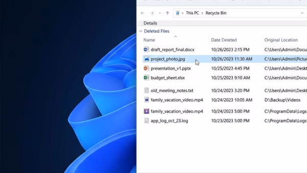 How to Recover Deleted Mobile Device Files from Windows 11 File Explorer