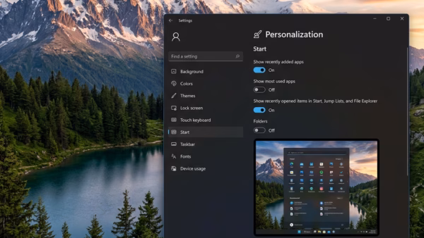 How to Hide or Show Account Name and Profile Picture on Start Menu in Windows 11