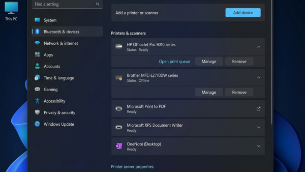 How to let Windows 11 Set the last printer used as the default printer