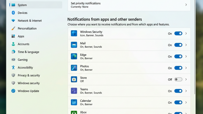 How to Silence or Play a Sound Notification for each app in Windows 11