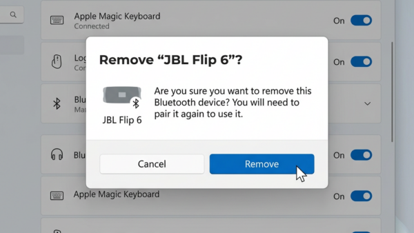 How to Use the Settings App to Remove a Device in Windows 11