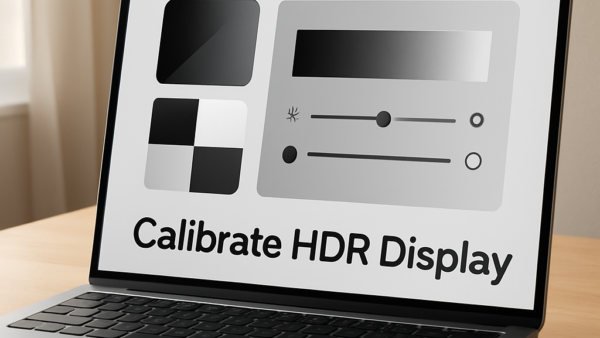 How to calibrate Built-in Display for HDR Video in Windows 11