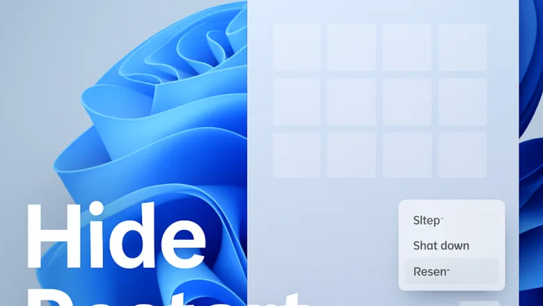 hide restart Windows 11