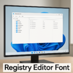 How to change the Registry Editor font in Windows 11